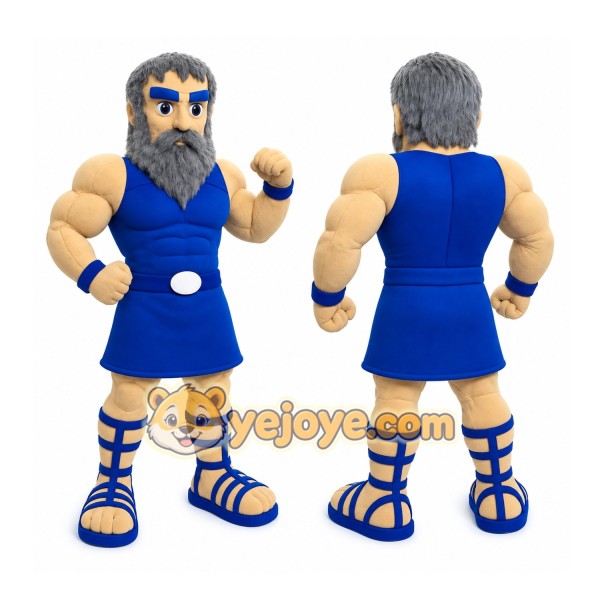 Blue Hero Mascot Costume