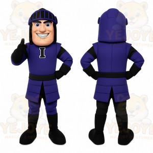 Purple Warrior Mascot Costume