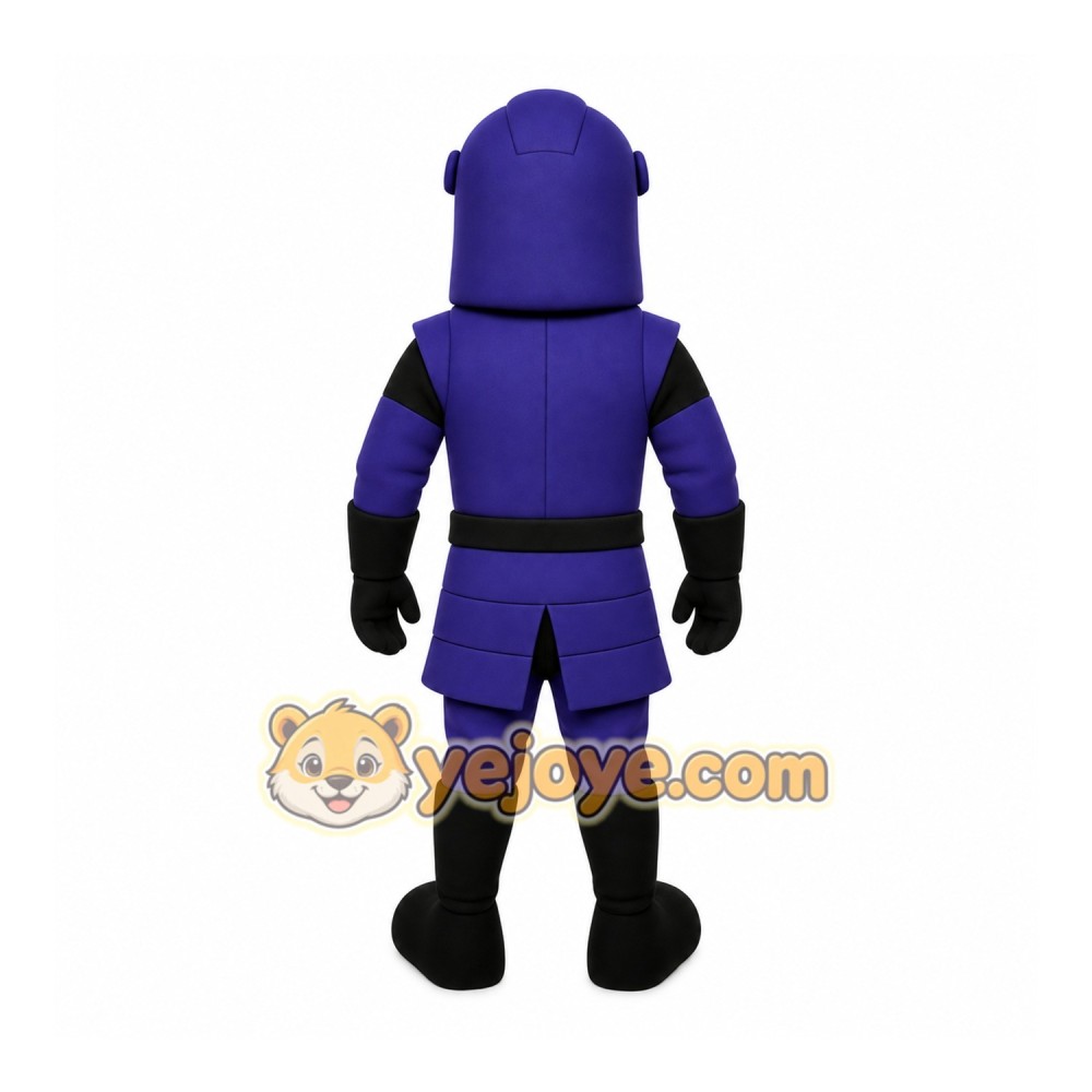 Purple Warrior Mascot Costume Purple Warrior Mascot Costume