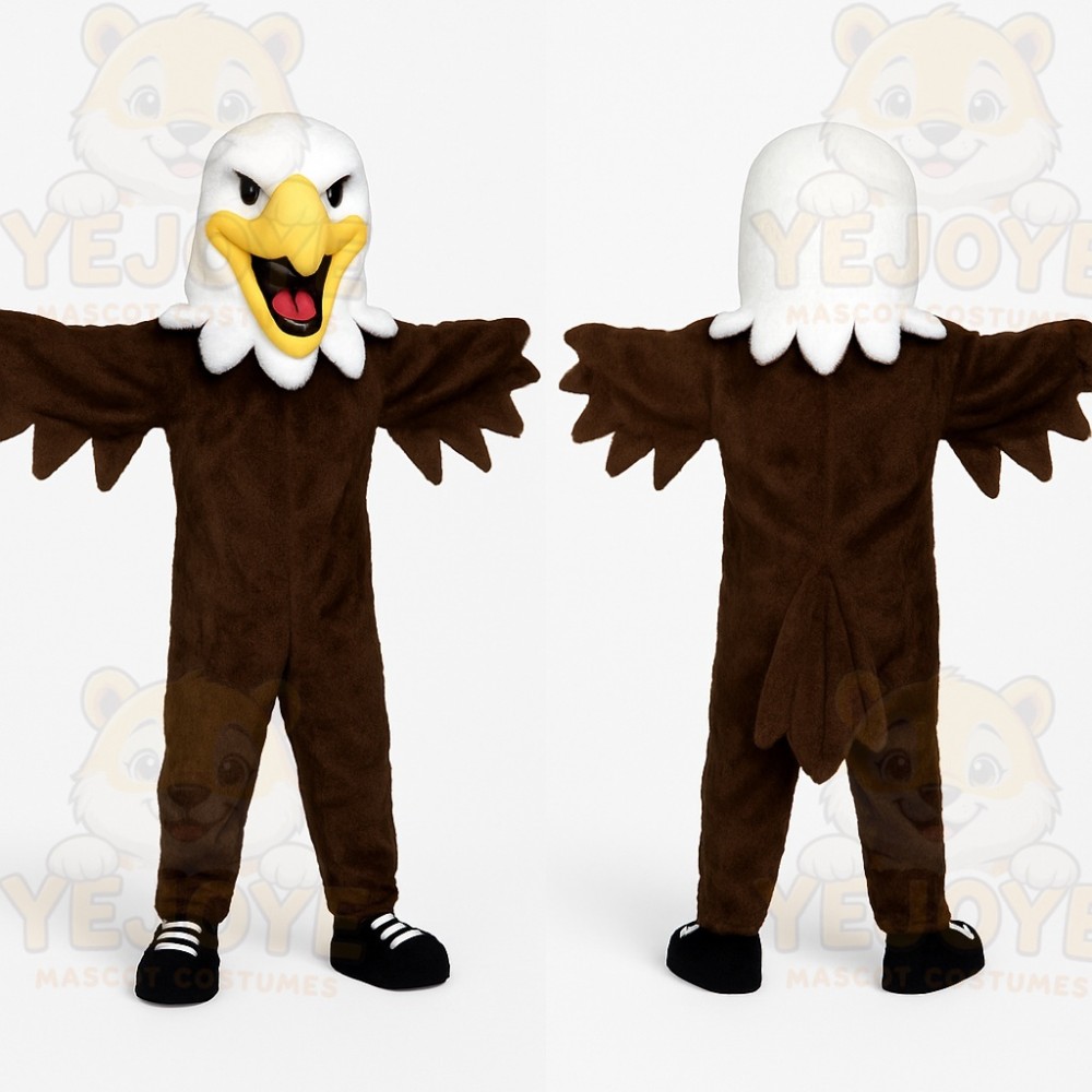 Brown Eagle Mascot Costume