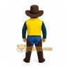 Yellow Cowboy Mascot Costume Yellow Cowboy Mascot Costume