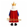Blue King Mascot Costume Blue King Mascot Costume