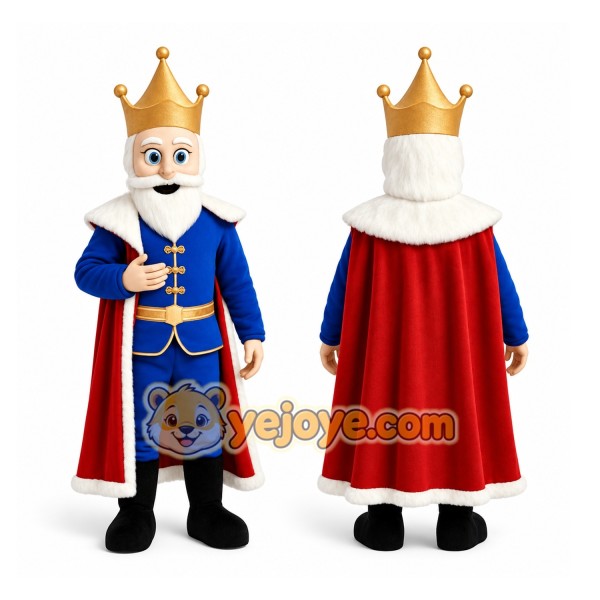 Blue King Mascot Costume