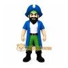 Blue Pirate Mascot Costume Blue Pirate Mascot Costume