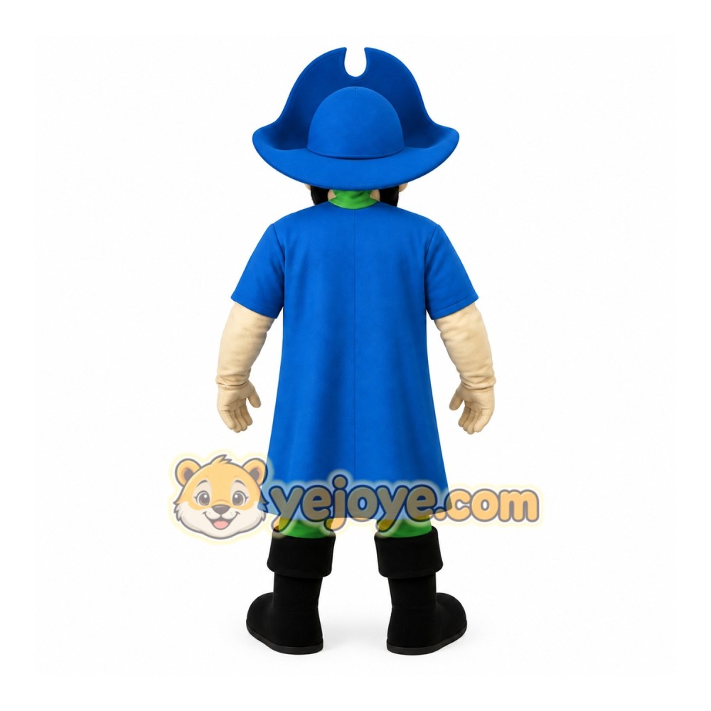 Blue Pirate Mascot Costume Blue Pirate Mascot Costume