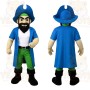 Blue Pirate Mascot Costume