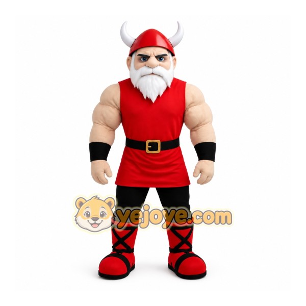 Red Viking Mascot Costume
