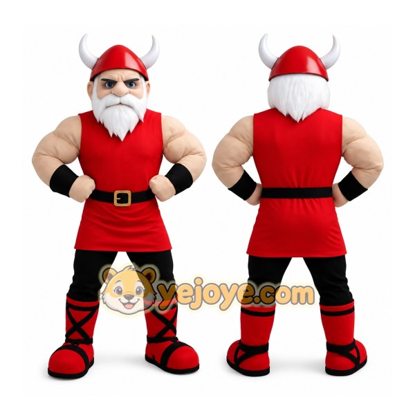 Red Viking Mascot Costume