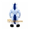 Blue Unicorn Mascot Costume