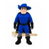 Blue Superhero Mascot Costume Blue Superhero Mascot Costume