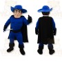 Blue Superhero Mascot Costume