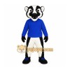 Blue Badger Mascot Costume Blue Badger Mascot Costume