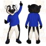 Blue Badger Mascot Costume