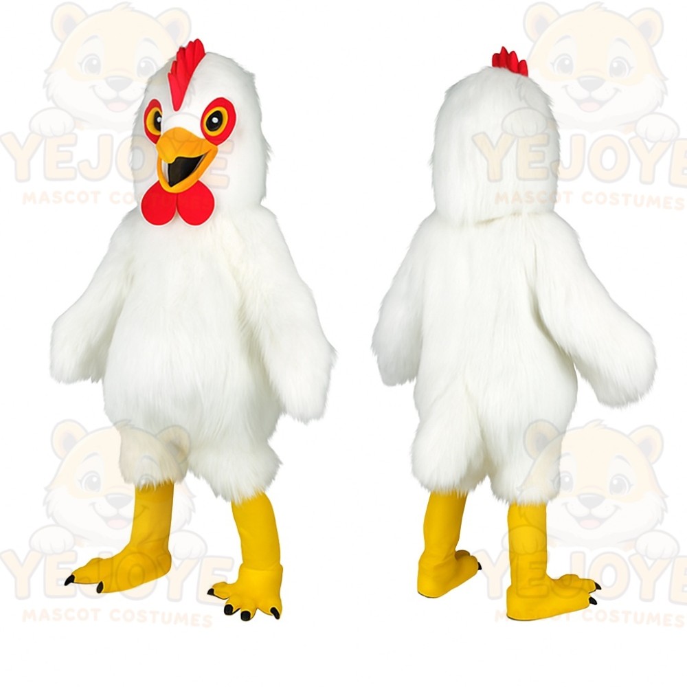 White Chicken Mascot Costume