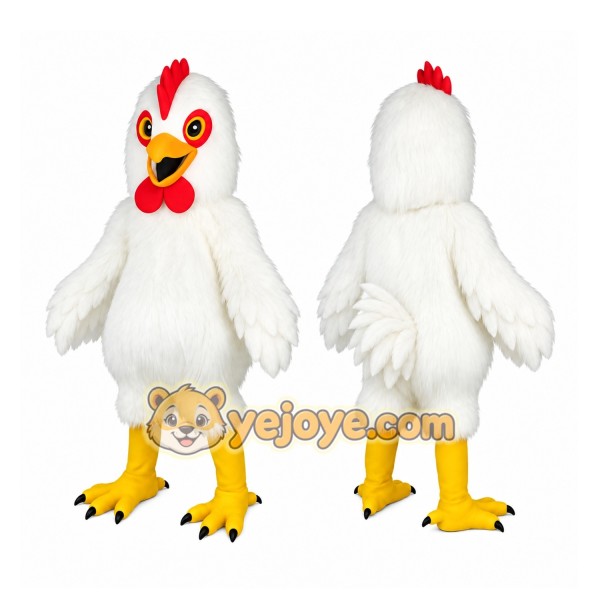 White Chicken Mascot Costume