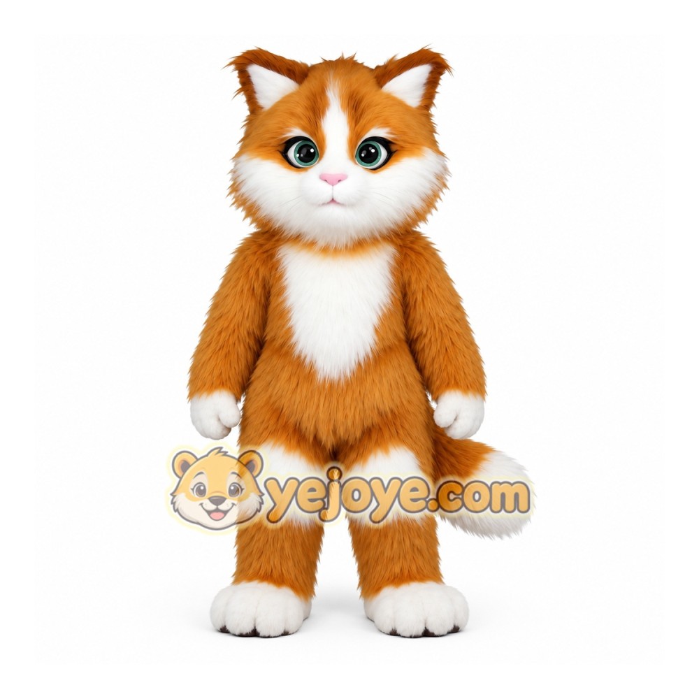 Orange Cat Mascot Costume Orange Cat Mascot Costume