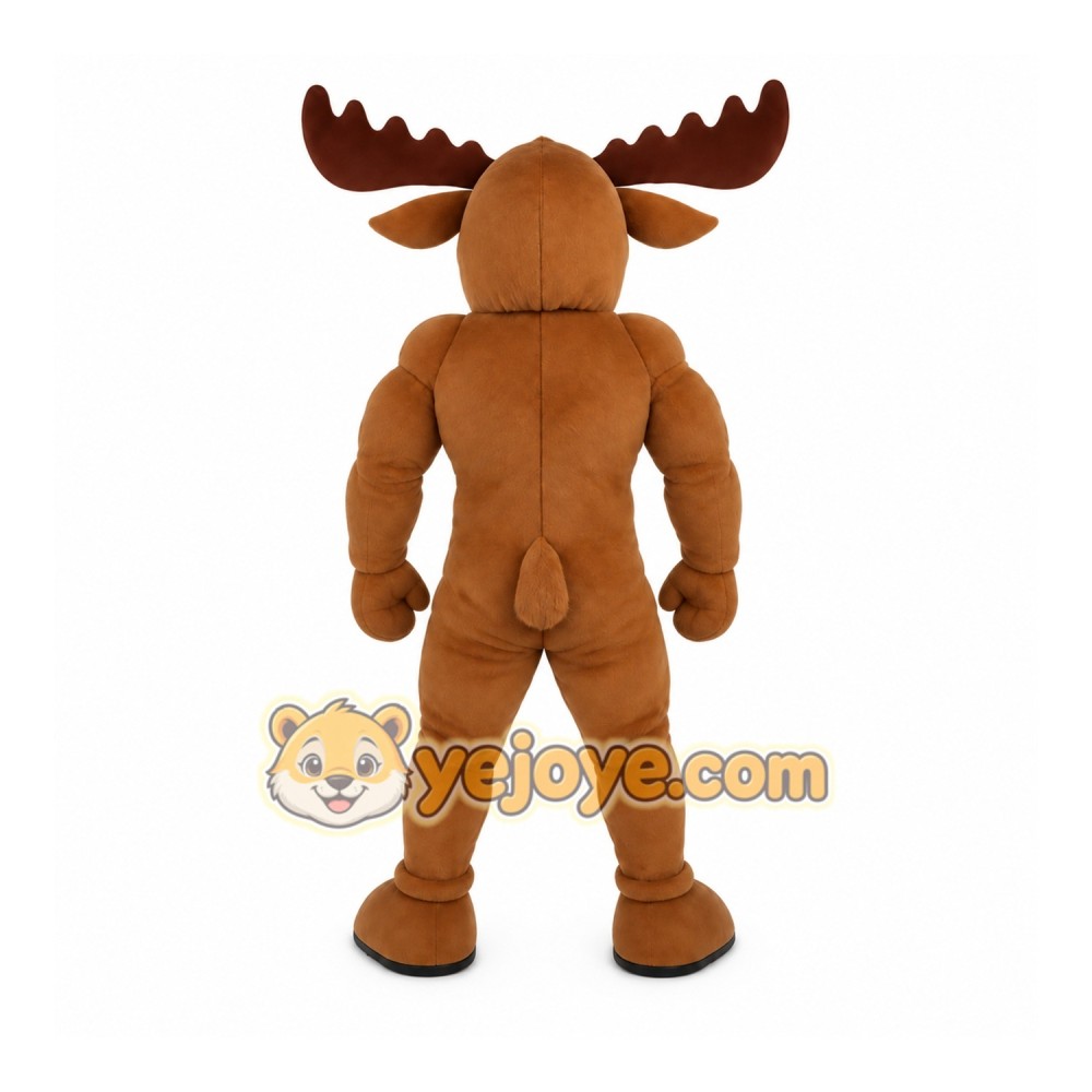 Brown Moose Mascot Costume Brown Moose Mascot Costume