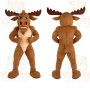 Brown Moose Mascot Costume