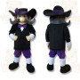 Black and Purple Grandpa Mascot Costume