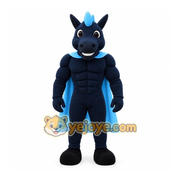 Blue Horse Mascot Costume