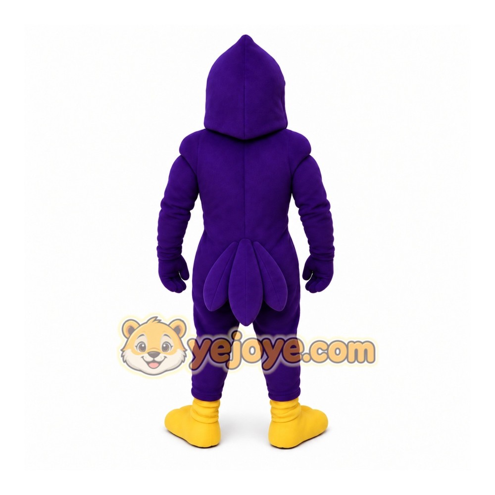 Purple Bird Mascot Costume Purple Bird Mascot Costume