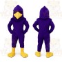 Purple Bird Mascot Costume