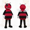 Red Bee Mascot Costume