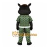 Black Hog Mascot Costume Black Hog Mascot Costume