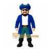 Blue Pirate Mascot Costume Blue Pirate Mascot Costume