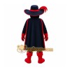 Black Captain Mascot Costume Black Captain Mascot Costume