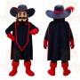Black Captain Mascot Costume