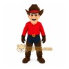 Red Cowboy Mascot Costume