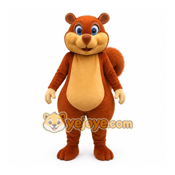 Brown Squirrel Mascot Costume