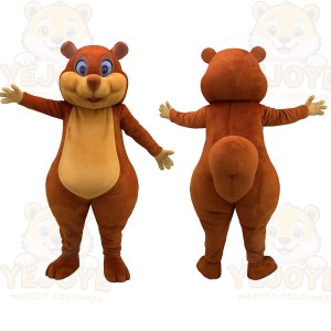 Brown Squirrel Mascot Costume