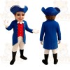 Blue Female Scholar Mascot Costume