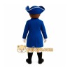 Blue Female Scholar Mascot Costume Blue Female Scholar Mascot Costume