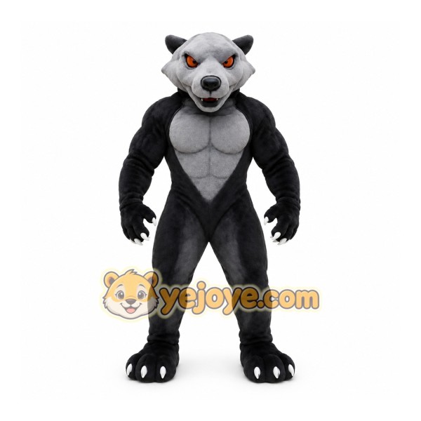 Gray Wolf Mascot Costume
