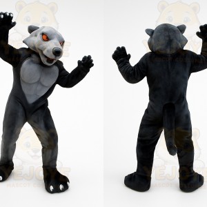 Gray Wolf Mascot Costume