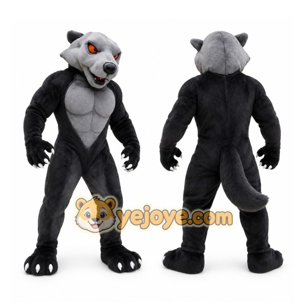 Gray Wolf Mascot Costume