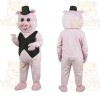 Pink Pig Mascot Costume