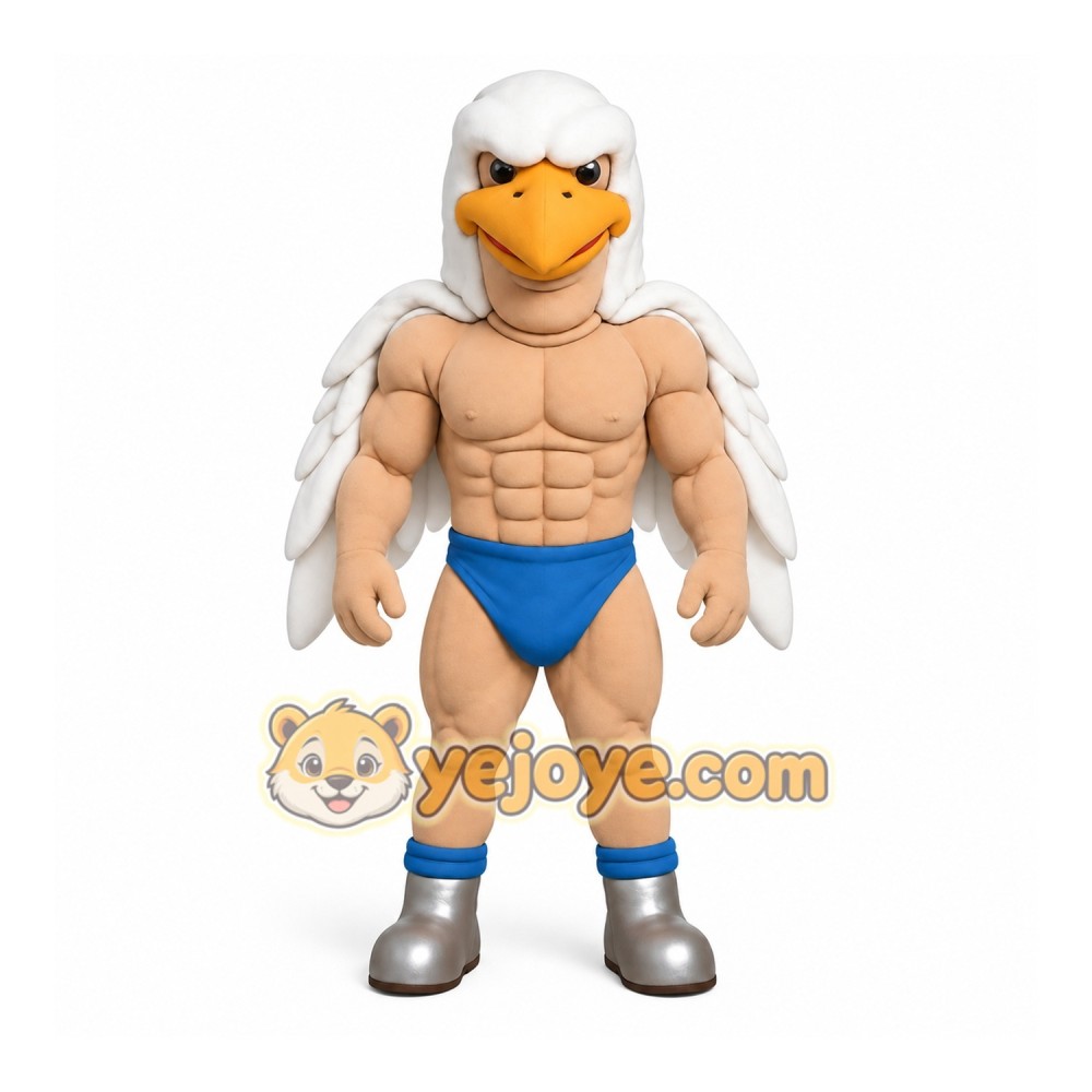 White Eagle Mascot Costume White Eagle Mascot Costume