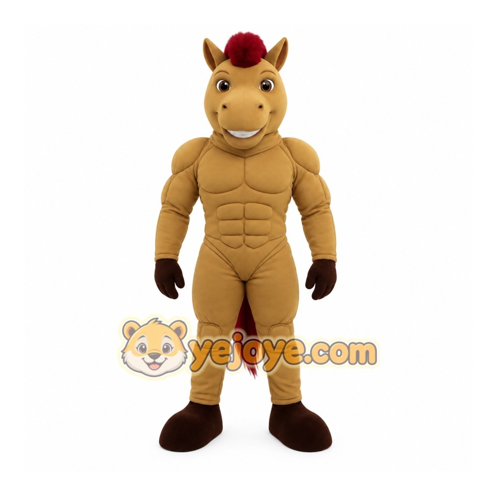 Brown Horse Mascot Costume