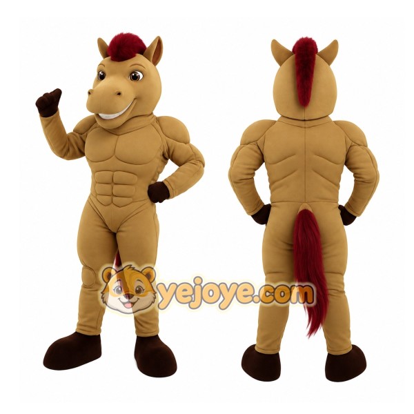 Brown Horse Mascot Costume