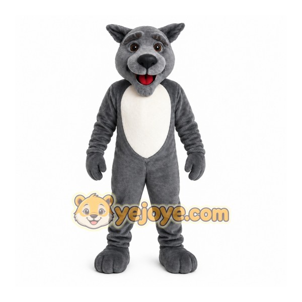 Gray Wolf Mascot Costume