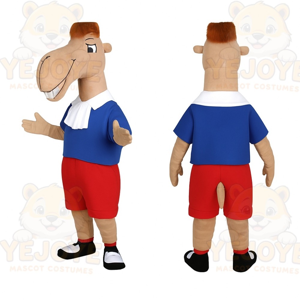 Blue Horse Mascot Costume