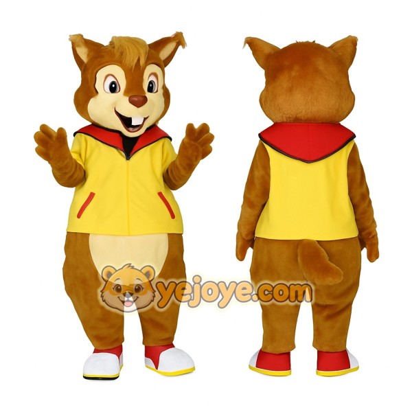 Brown Hamster Mascot Costume