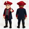 Navy Blue Wise Scholar Mascot Costume