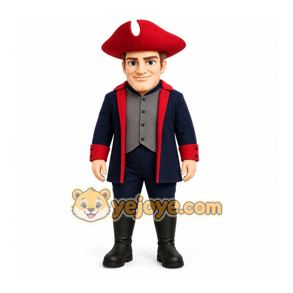 Navy Blue Wise Scholar Mascot Costume Navy Blue Wise Scholar Mascot Costume