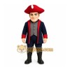 Navy Blue Wise Scholar Mascot Costume Navy Blue Wise Scholar Mascot Costume