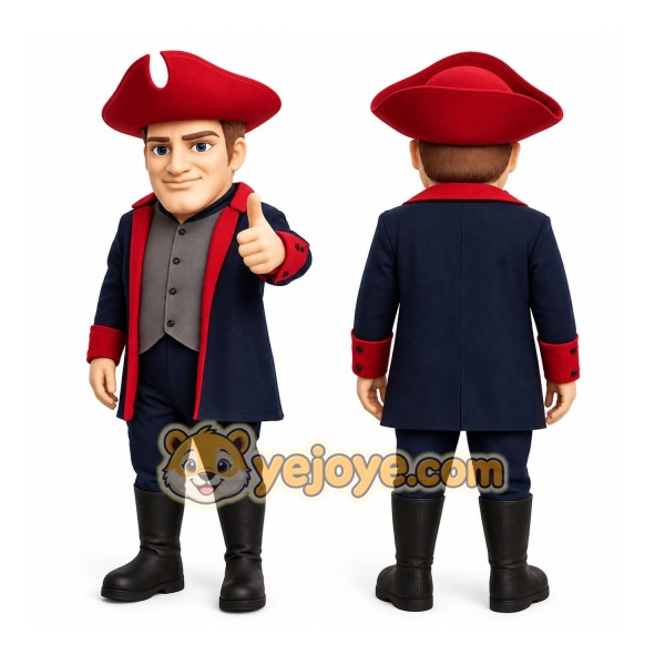 Navy Blue Wise Scholar Mascot Costume